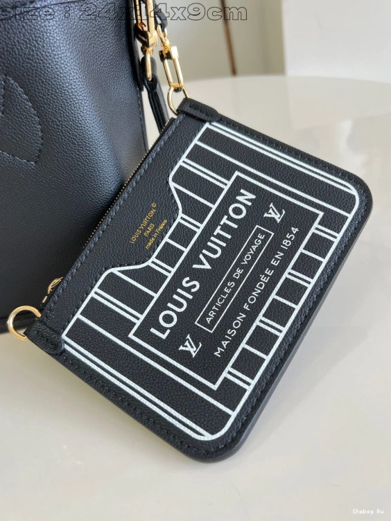 Neverfull Out Bandoulière VUITTON LOUIS Inside BB 0808